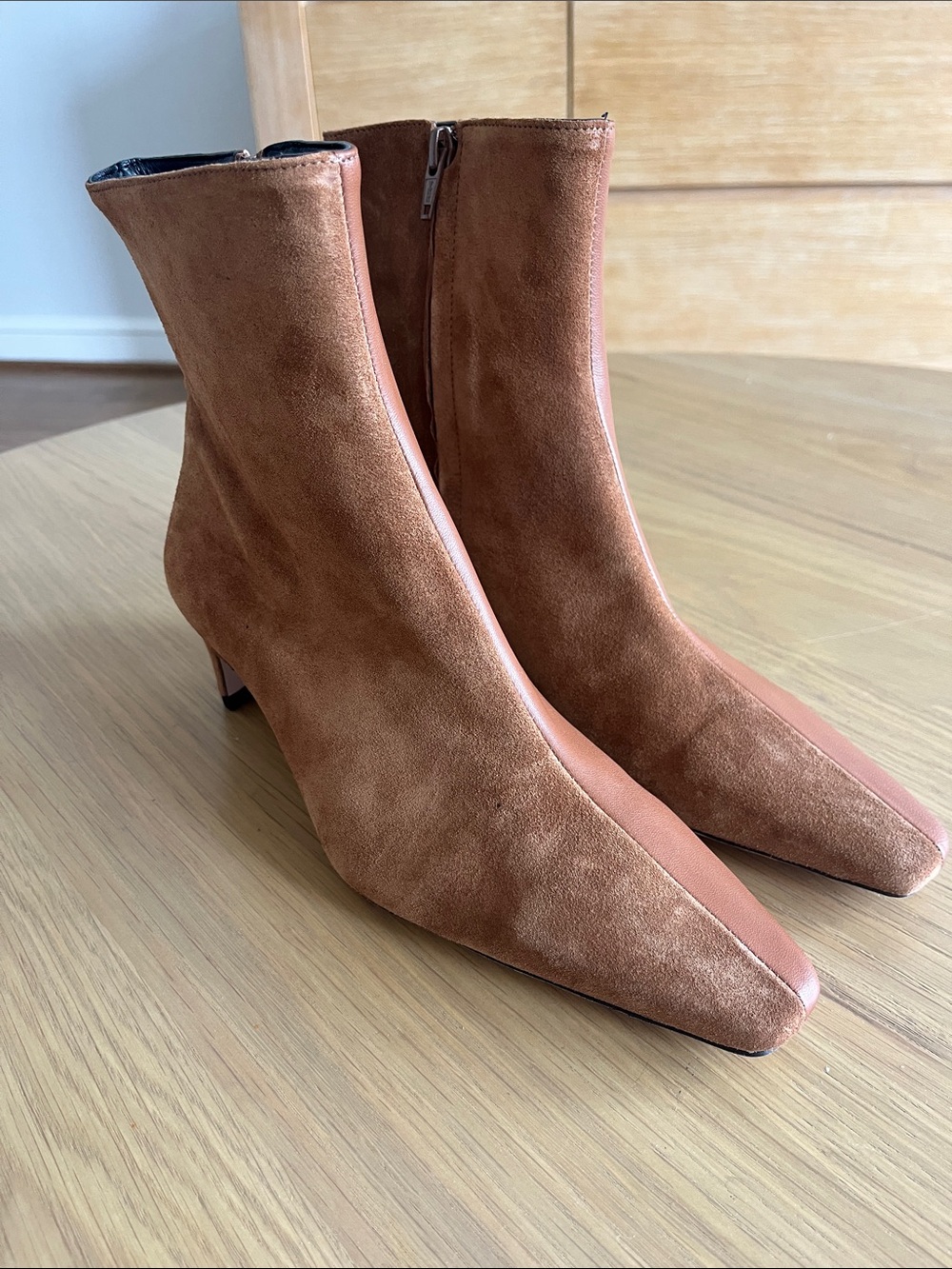 New STAUD Suede & Leather Boots Size 38